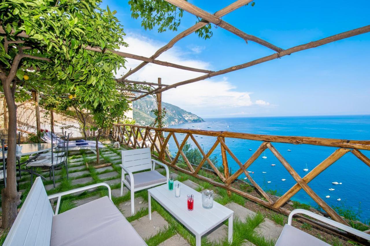 بوسيتانو Villa Briganti Seaview Terrace المظهر الخارجي الصورة